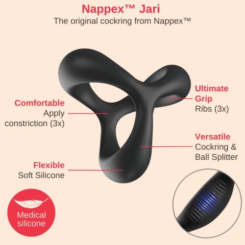 Cockring - Nappex™ Jari - Premium Cockrings (10 Languages) Nappex