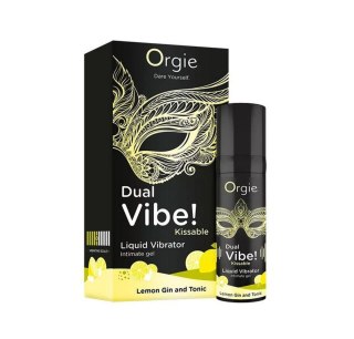 Dual Vibe! Kissable Liquid Vibrating Lemon Gin And Tonic Orgie