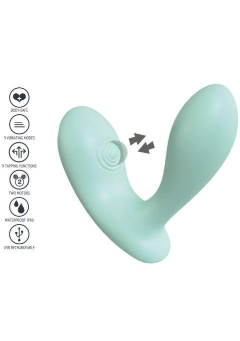 DuoVibe II Tapping Vibrator Mint XOCOON