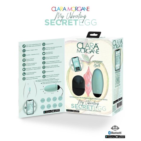 My Vibrating Secret EGG Turquoise - App controlled Clara Morgane