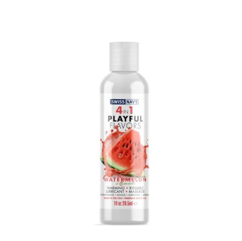 4 in 1 Lubricant with Watermelon Flavor - 1 fl oz / 30 ml Swiss Navy