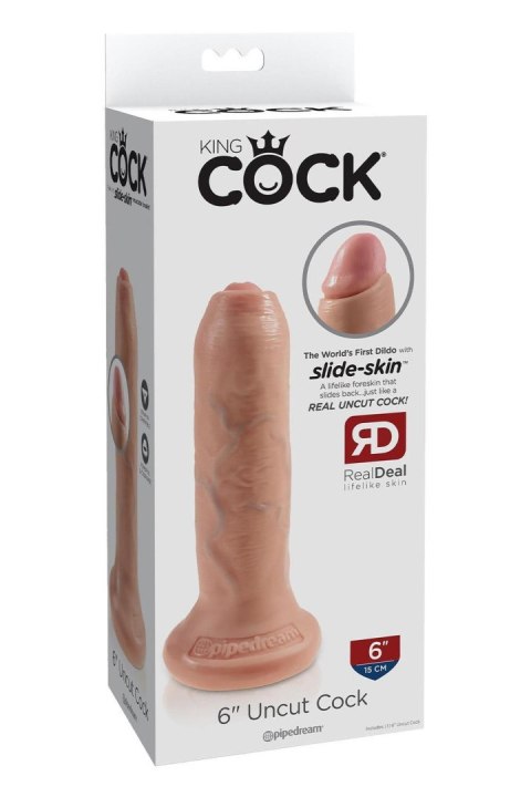 KING COCK 6 INCH UNCUT LIGHT Pipedream