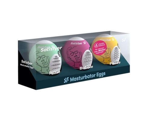 Masturbator Egg 3er Set Riffle,Bubble,Fierce Satisfyer