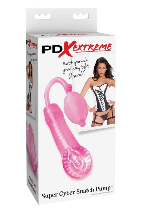 PDX EXTREME SUPER CYBER SNATCH PUMP PINK Pipedream