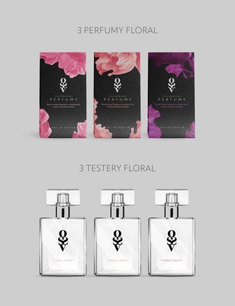 Zestaw 3 perfum MIX Floral + 3 testery Obsessive