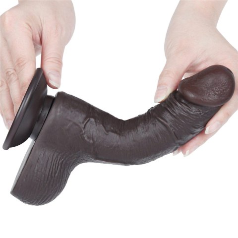 7.5'' Sliding Skin Dual Layer Dong Black Lovetoy