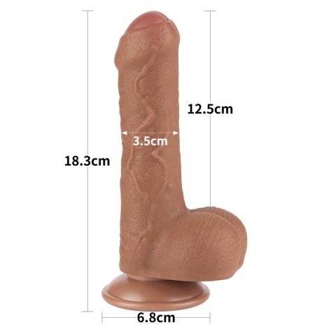 7'' Sliding Skin Dual Layer Dong Brown Lovetoy