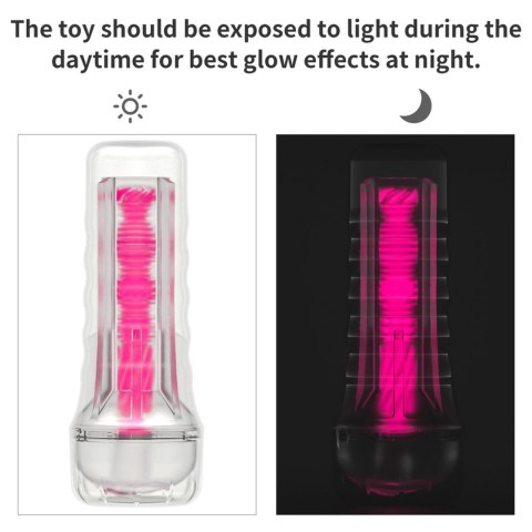 8.5'' Lumino Play Masturbator - Pink Glow Lovetoy