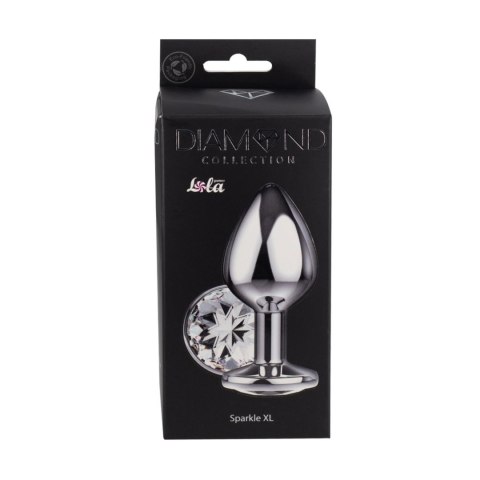 Enlarged Anal Plug Diamond Clear Sparkle XL Lola games Diamond