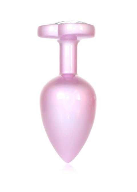 Plug-Jewellery Pearl Pink Heart PLUG- Clear L B - Series HeavyFun