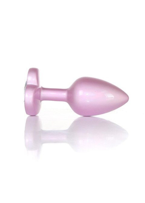 Plug-Jewellery Pearl Pink Heart PLUG- Clear S B - Series HeavyFun