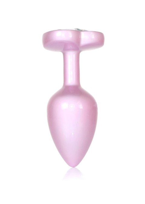 Plug-Jewellery Pearl Pink Heart PLUG- Clear S B - Series HeavyFun