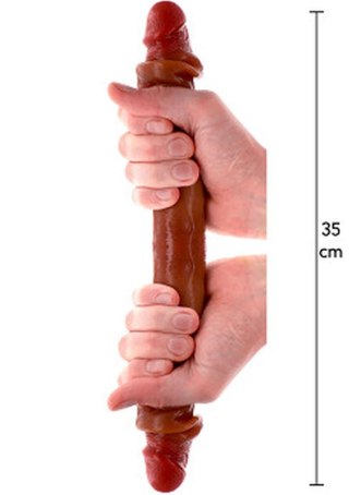 Silicone Foreskin D-Dong 35 cm Caramel skin tone ToyJoy