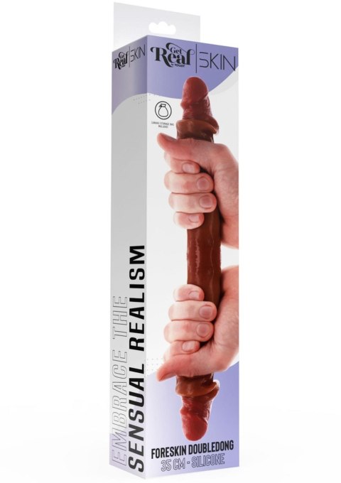 Silicone Foreskin D-Dong 35 cm Caramel skin tone ToyJoy