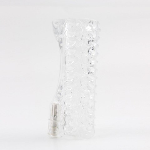 Super Sucker Vibrating Stroker 5,1" Clear Prof.Jason C