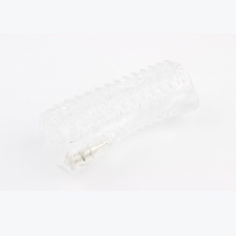 Super Sucker Vibrating Stroker 5,1" Clear Prof.Jason C