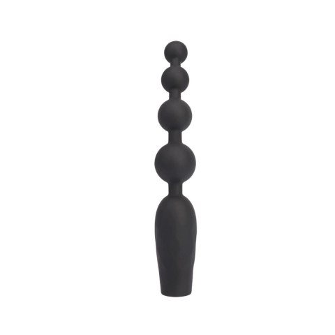 Vibrating Anal Bumpy Bead Black Mont