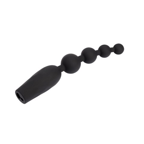 Vibrating Anal Bumpy Bead Black Mont