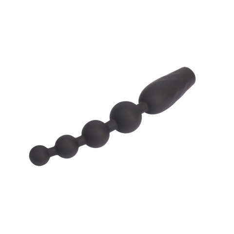 Vibrating Anal Bumpy Bead Black Mont