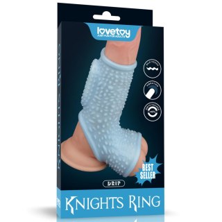 Vibrating Drip Knights Ring with Scrotum Sleeve LoveToy - Boys of Toys Sp. z o.o. (dystrybutor)