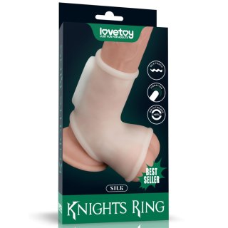 Vibrating Silk Knights Ring with Scrotum Sleeve LoveToy - Boys of Toys Sp. z o.o. (dystrybutor)