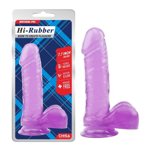 7.7 Inch Dildo-Purple HI-Rubber