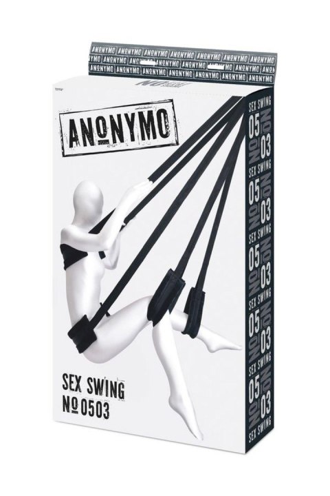 Anonymo Sex swing, Velour, black Anonymo by TOYFA