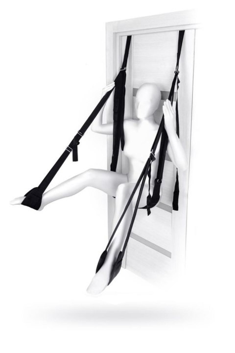 Anonymo Sex swing on the door , nylon, black Anonymo by TOYFA