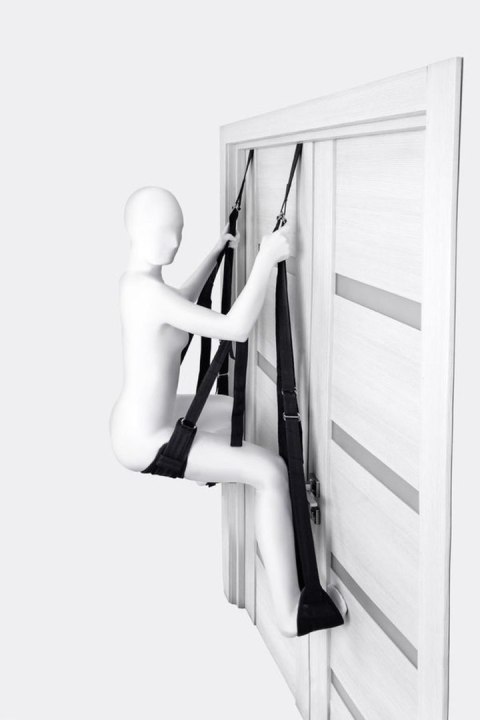 Anonymo Sex swing on the door , nylon, black Anonymo by TOYFA