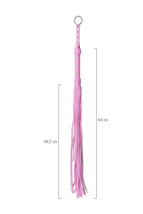 Anonymo flogger, PU leather, pink, 64 cm Anonymo by TOYFA