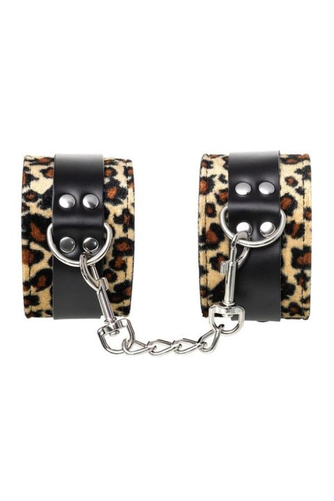 Anonymo handcuffs, PU leather, print, 27 cm Anonymo by TOYFA