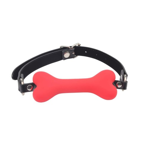 Behave! Doggle Bone Bit Gag-Red Behave