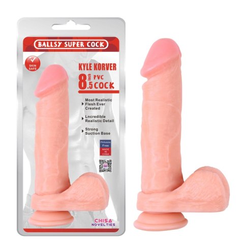 Kyle Korver 8.5" Dildo Flesh Ballsy Super Cock