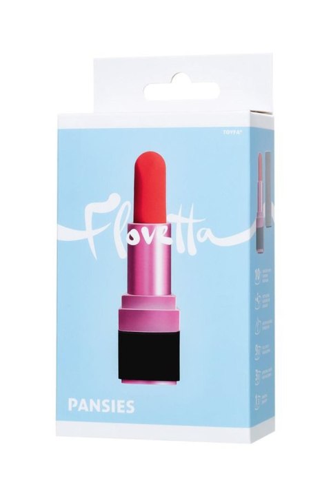 Mini-vibrator Flovetta by Toyfa PANSIES, ABS plastic, black, 9 cm Toyfa