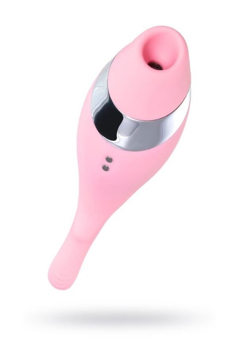 Multifunctional erogenous zone stimulator Flovetta by Toyfa DAHLIA, silicone, pink, 14 cm Toyfa