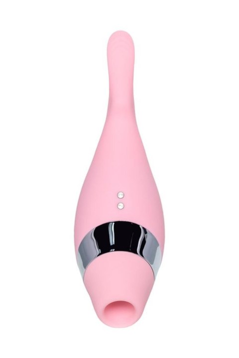 Multifunctional erogenous zone stimulator Flovetta by Toyfa DAHLIA, silicone, pink, 14 cm Toyfa