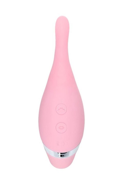 Multifunctional erogenous zone stimulator Flovetta by Toyfa DAHLIA, silicone, pink, 14 cm Toyfa