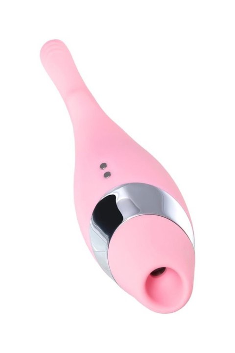 Multifunctional erogenous zone stimulator Flovetta by Toyfa DAHLIA, silicone, pink, 14 cm Toyfa