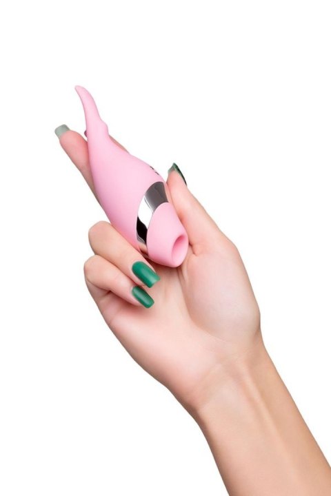 Multifunctional erogenous zone stimulator Flovetta by Toyfa DAHLIA, silicone, pink, 14 cm Toyfa