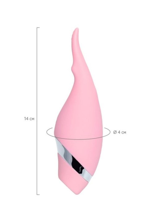 Multifunctional erogenous zone stimulator Flovetta by Toyfa DAHLIA, silicone, pink, 14 cm Toyfa