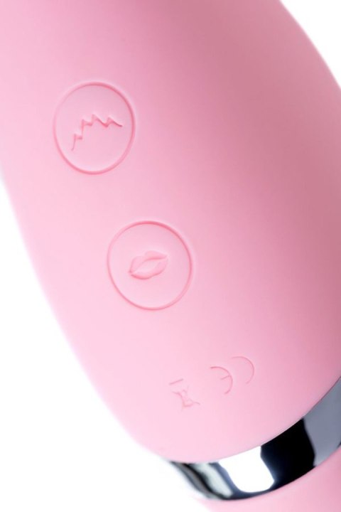 Multifunctional erogenous zone stimulator Flovetta by Toyfa DAHLIA, silicone, pink, 14 cm Toyfa