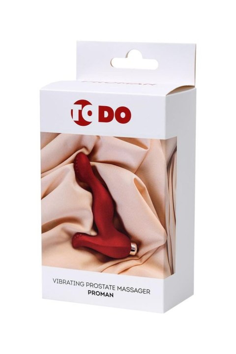 ToDo Proman Red Vibrating Prostate Massager ToDo by TOYFA