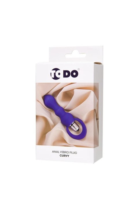 ToDo by Toyfa Anal plug Curvy, silicone, purple, 14 cm, O 3.2 cm ToDo by TOYFA