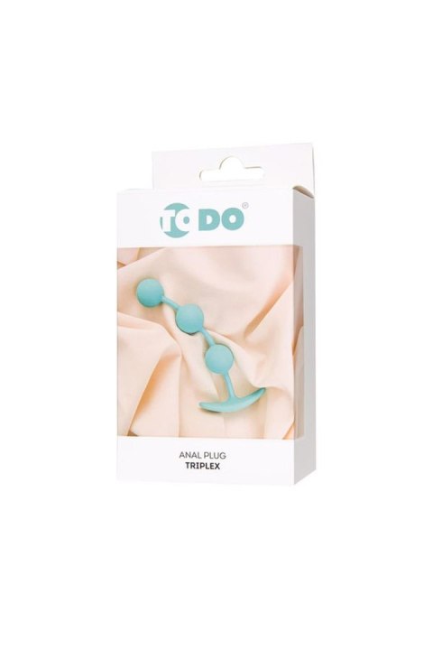 ToDo by Toyfa Anal plug Triplex, silicone, mint, 15 cm, O 2.5 cm ToDo by TOYFA