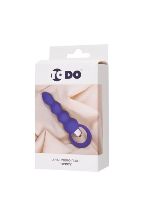 ToDo by Toyfa Anal plug Twisty, silicone, purple, 14 cm, O 3.2 cm ToDo by TOYFA