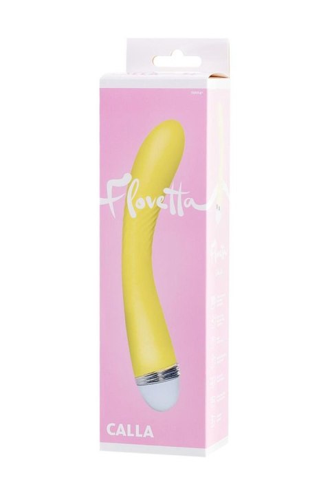 Vibrator Flovetta by Toyfa Calla, silicone, yellow, 22 cm Flovetta