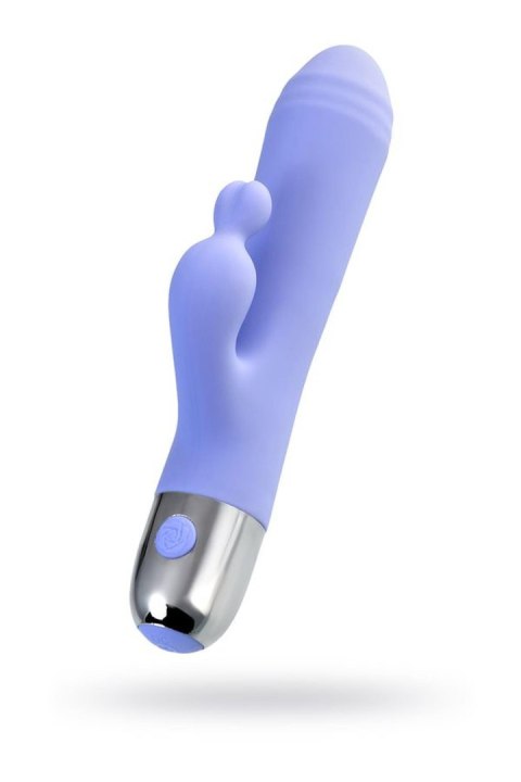 Vibrator with clitoral stimulation Flovetta Crocus, silicone, purple, 17.5 cm Flovetta