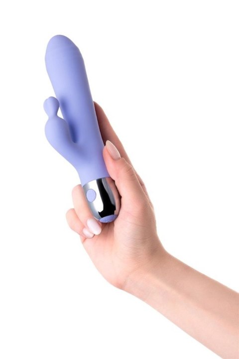 Vibrator with clitoral stimulation Flovetta Crocus, silicone, purple, 17.5 cm Flovetta