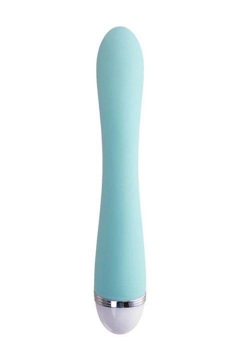 Vibrator with clitoral stimulator Flovetta by Toyfa Iris, silicone, mint, 22 cm Flovetta