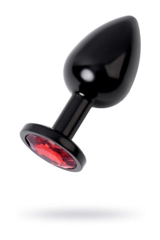 Black anal plug TOYFA Metal,with a ruby colored gem Metal by TOYFA